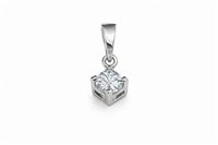 Charm Idee Preziose dal 1987 Dame in Weißgold Zircone IP.CHK18B/168